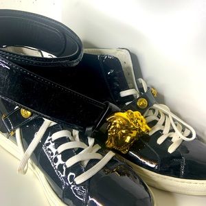 versace shoes and belt